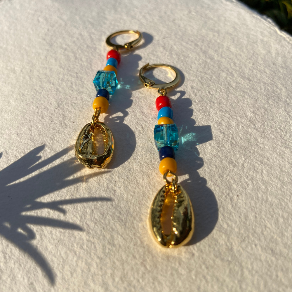 Sea Shanty Gold Plated Shell Earrings