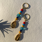 Load image into Gallery viewer, Sea Shanty Gold Plated Shell Earrings
