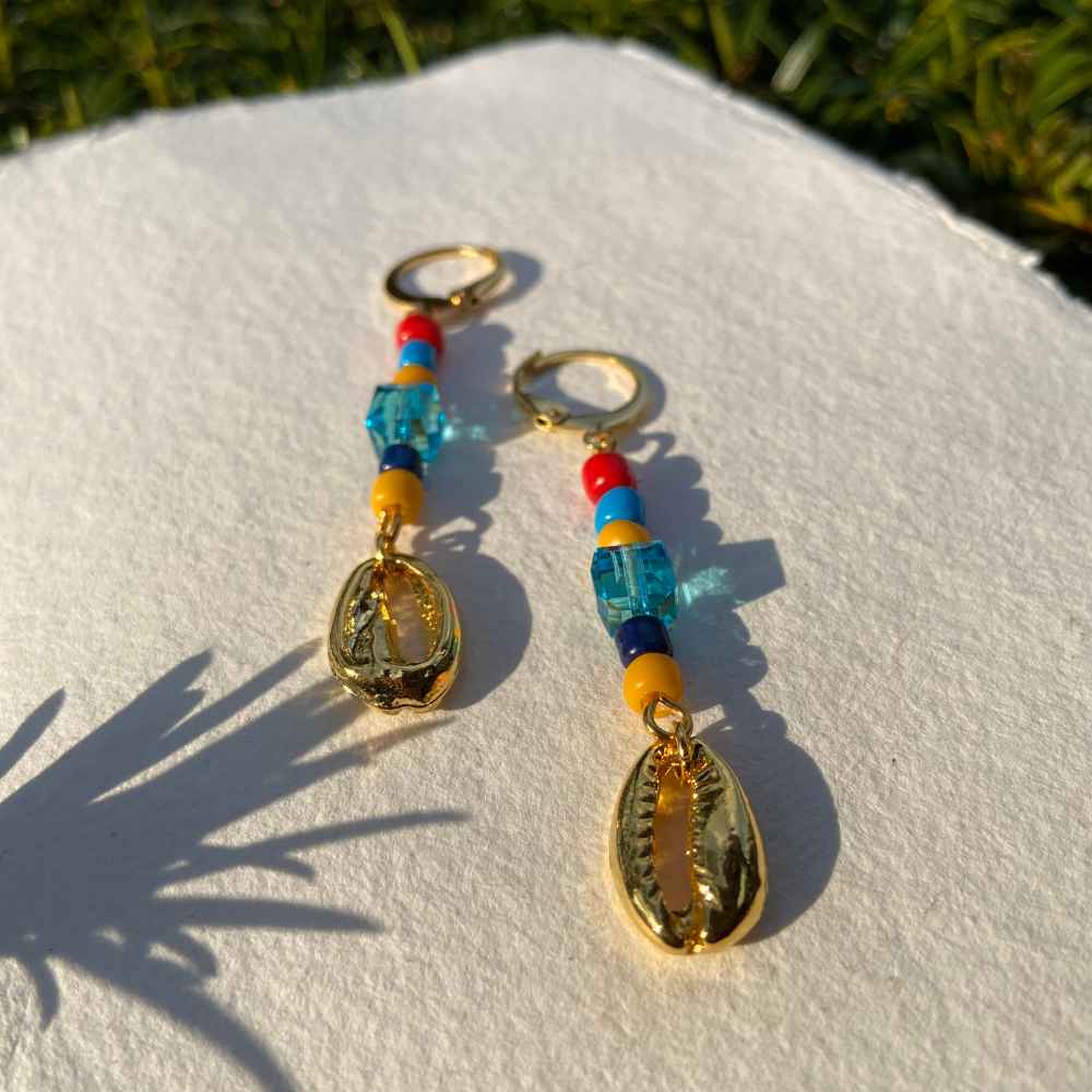 Sea Shanty Gold Plated Shell Earrings